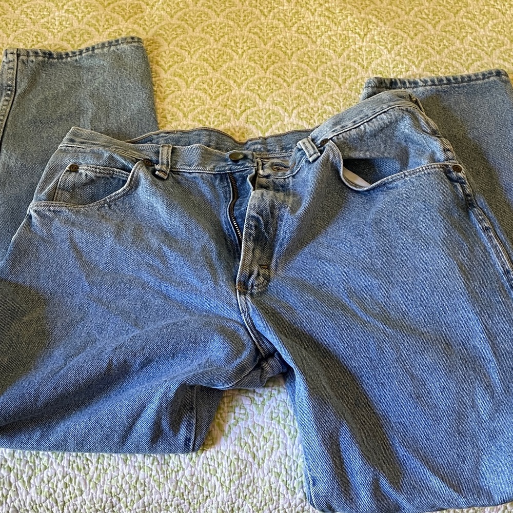 Wrangler Men's Light Blue Jeans - Picture 3 of 4